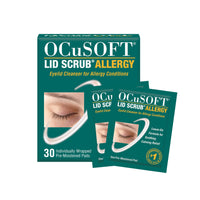 OCuSOFT Lid Scrub Allergy Eyelid Cleanser Pre-Moistened Pads (30 Count)