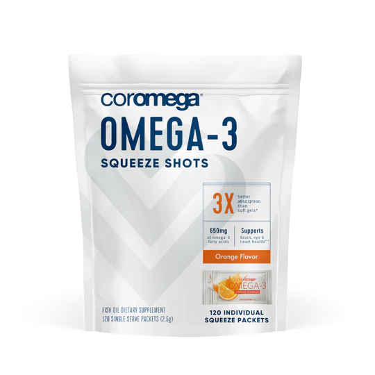 Coromega Omega-3 (120 Single Serving Packets)